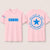 LutzGO x BLV N U tee- white,pink or butter yellow