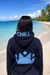 Serenity Appliqué ZEN ZIP Hoodie – Navy / Nashville Blue