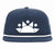 SUN LOGO Flat Bill with Braid cap -Navy/White