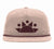 SUN LOGO Flat Bill with Braid cap -Pale Peach/Maroon