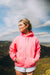 Zen Zip Chenille Applique Hoodie - Bermuda Pink