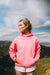 Zen Zip Chenille Applique Hoodie - Bermuda Pink