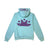 Zen Zip Serenity Applique Hoodie- Sky Blue/Lilac