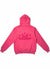 Zen Zip Chenille Applique Hoodie - Bermuda Pink
