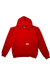 Zen Zip Chenille Applique Hoodie - Cherry Red