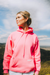 Zen Zip Chenille Applique Hoodie - Bermuda Pink