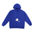 Chenille Appliqué ZEN ZIP Hoodie – Sapphire Blue