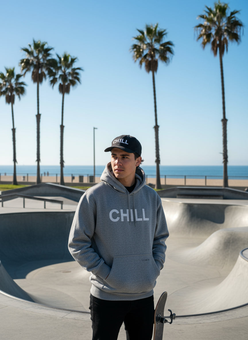 CHILL Hoodie Chill Gray – chill life style CHILL Hoodie Chill Gray – chill life style