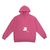 Zen Zip Chenille Applique Hoodie - Bermuda Pink