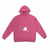 Zen Zip Chenille Applique Hoodie - Bermuda Pink