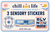 3 pak sensory sticker set-BLV N U,NVR GV UP,set the tone
