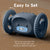 Clocky-Loud Alarm Clock On Wheels For Heavy Sleepers (Slate) OR (Sage)