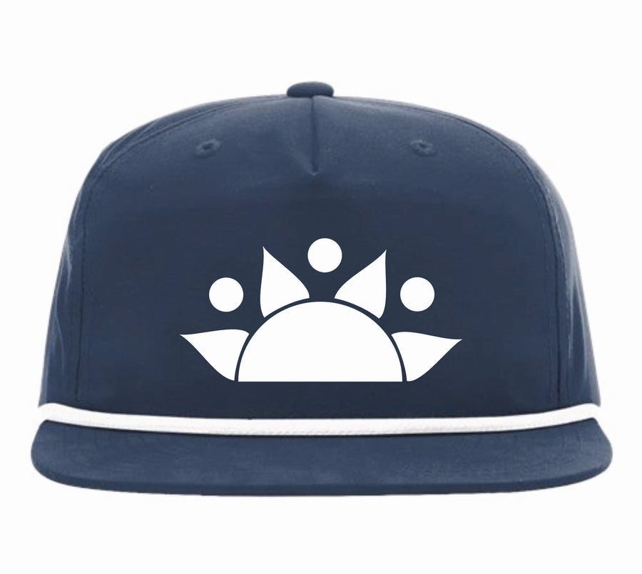 chill-life sun logo flat bill rope hat
