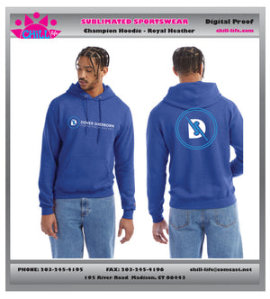 CHAMPION HOODIE-ROYAL,WHITE,BLACK,CHARCOAL HEATHER, ROYAL HEATHER OR GRAY