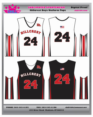 Hillcrest Boys Game Uniform Reversible Top
