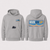 NVR GV UP WAVES ZENIP HOODIE-CHAMBRAY, COOL GREY, BLACK OR IVORY