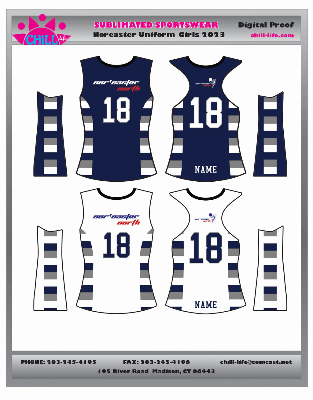 Nor'easter North Reversible GAME jersey