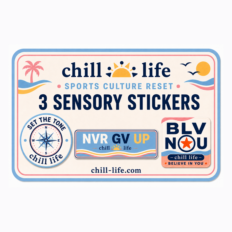 3 pak sensory sticker set-BLV N U,NVR GV UP,set the tone