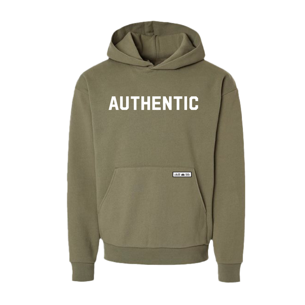 AUTHENTIC Hoodie Olive – chill life style