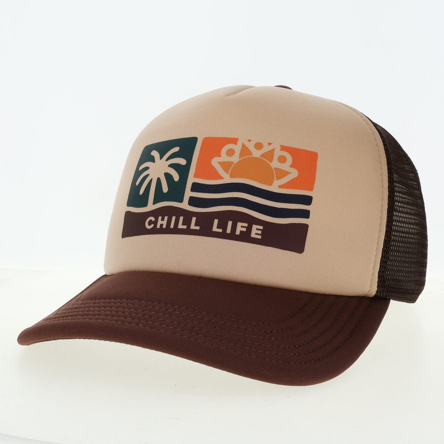 palm and sun collection-desert drift trucker