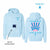 JEDXCHILL Raise of Hope Chambray Blue Zen Zip Hoodie