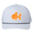 next play goldfish rope trucker cap-navy,white or columbia blue- collab with The Game