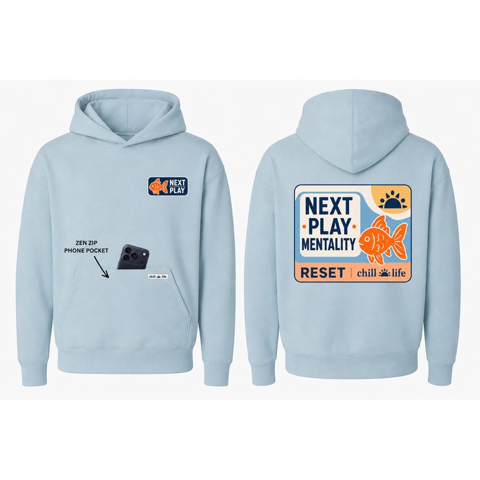 next play goldfish reset zen zip hoodie-chambray, black, ivory or cool grey