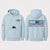 LutzGO x NVR GV UP WAVES ZENIP HOODIE-CHAMBRAY, COOL GREY, BLACK OR IVORY