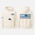 LutzGO x NVR GV UP WAVES ZENIP HOODIE-CHAMBRAY, COOL GREY, BLACK OR IVORY