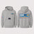 LutzGO x NVR GV UP WAVES ZENIP HOODIE-CHAMBRAY, COOL GREY, BLACK OR IVORY