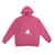 Zen Zip Embossed Hoodie - Bermuda Pink