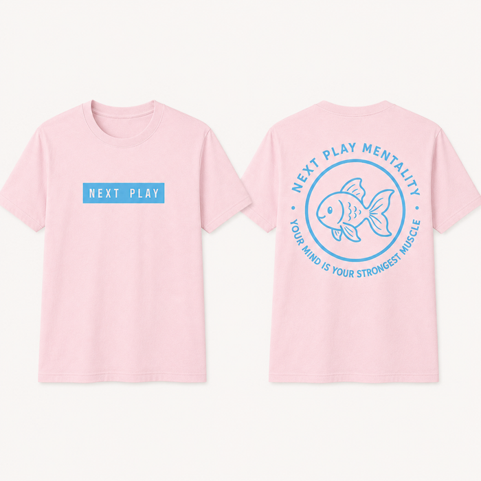 NEXT PLAY goldfish tee-pink, butter yellow or white