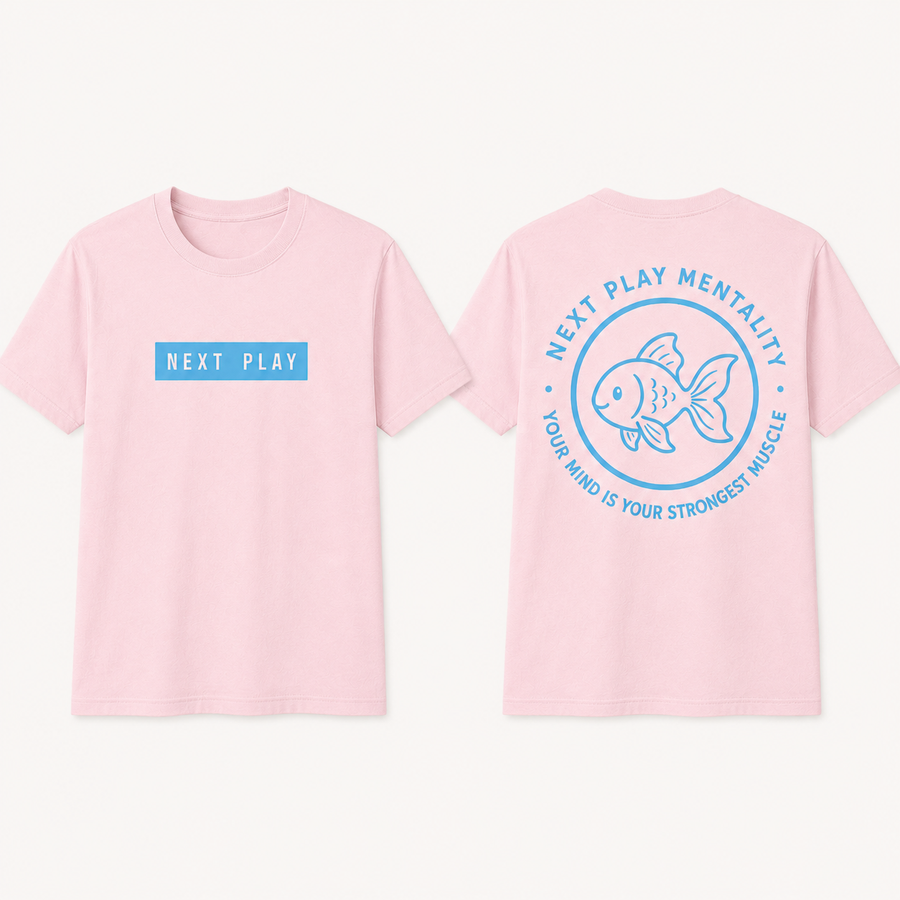 NEXT PLAY goldfish tee-pink, butter yellow or white