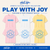 PLAY WITH JOY-white, butter yellow or pink