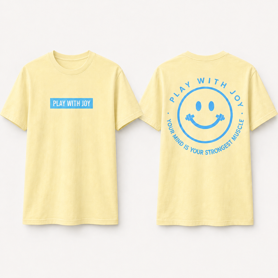 PLAY WITH JOY-white, butter yellow or pink