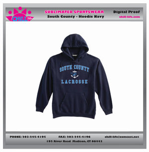 South County Lacrosse Hoodie-NAVY,GRAY,WASHED BLUE