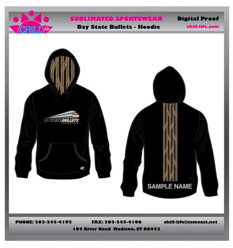 Bay State Bullets Sublimated Performance Hoodie