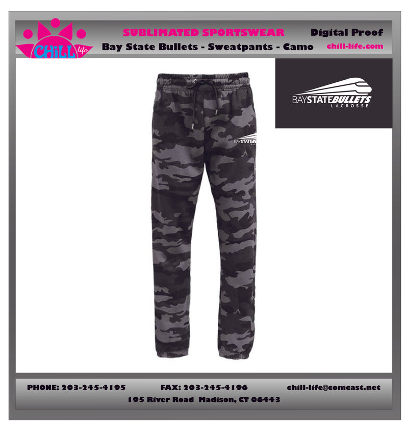 BAY STATE LACROSSE CAMO JOGGERS