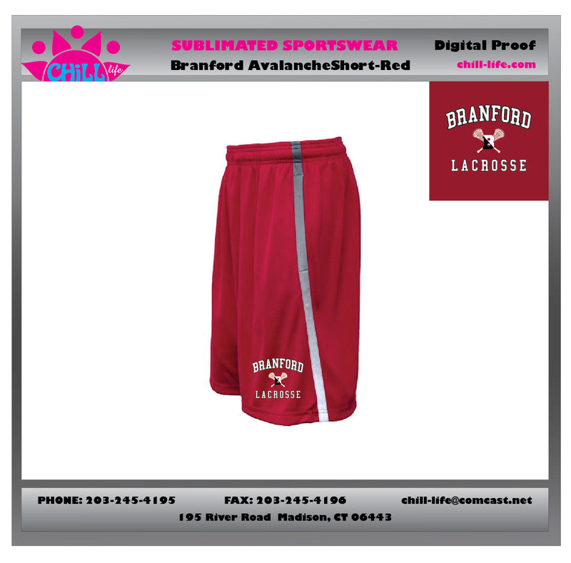 Branford Youth Lacrosse Avalanche Short