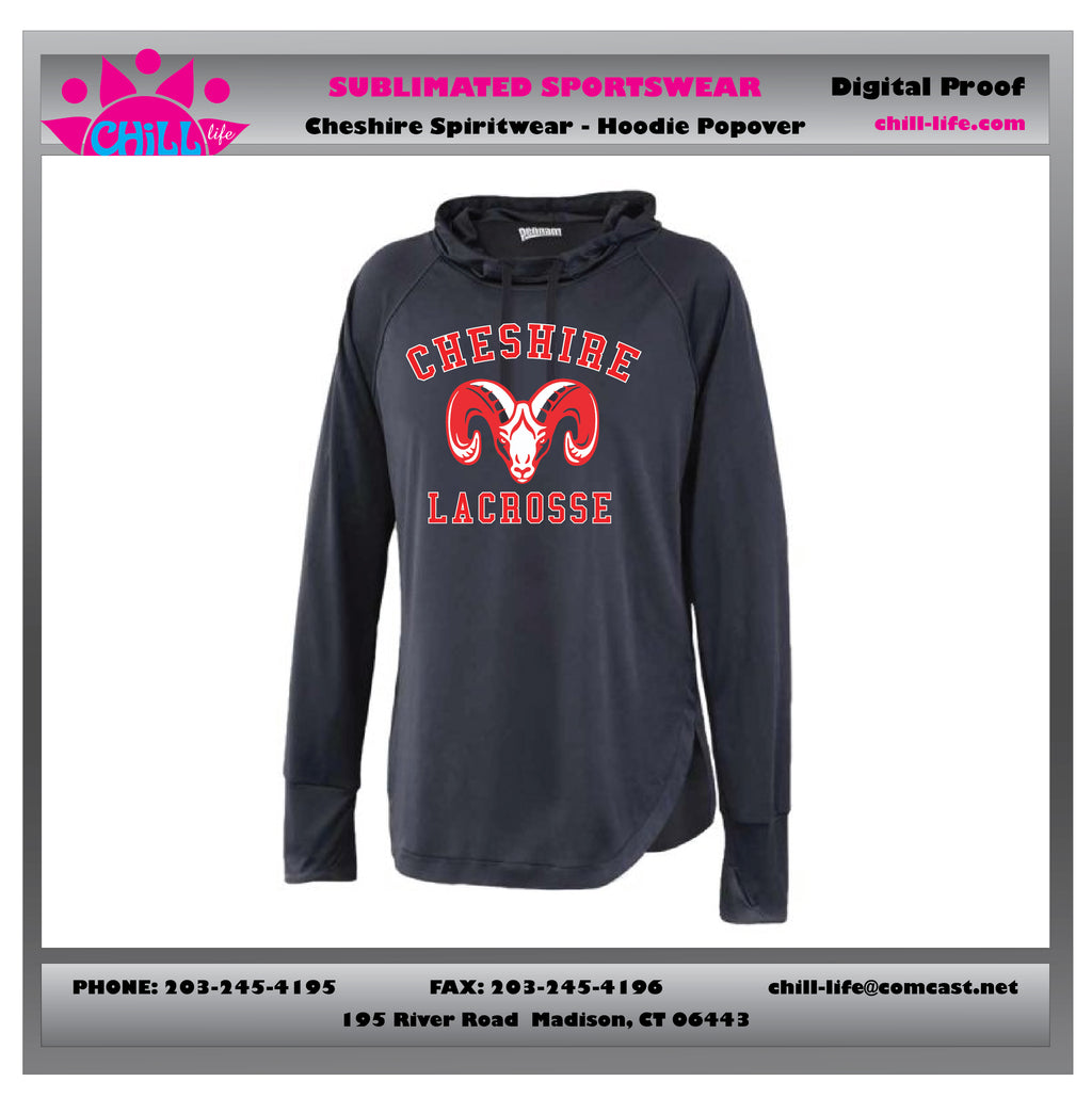 Cheshire Lacrosse Women's Sized Popover Hoodie