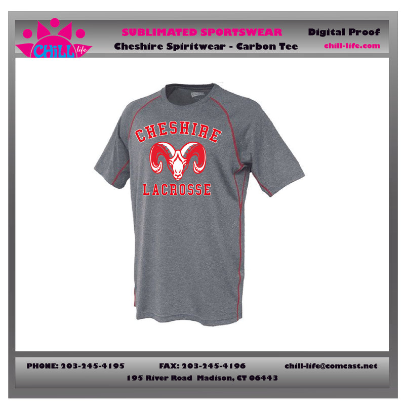 Cheshire Lacrosse Carbon Tee