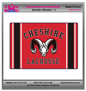 Cheshire Lacrosse Sherpa Blanket
