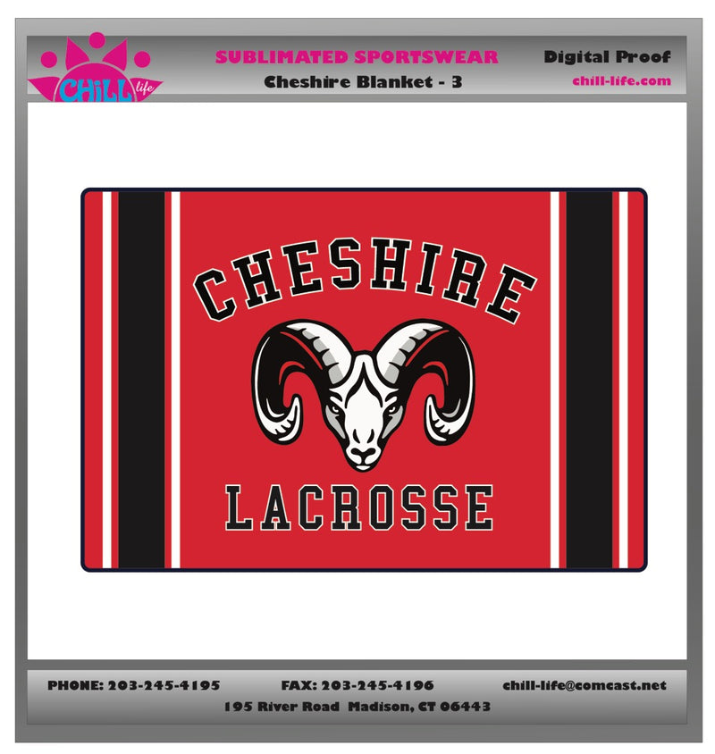 Cheshire Lacrosse Sherpa Blanket