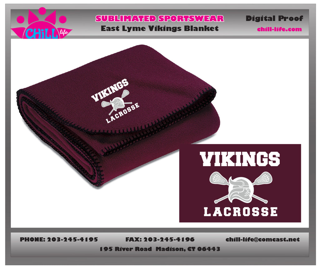 East Lyme Lacrosse Blanket