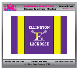 Ellington Sublimated Lacrosse Sherpa Blanket