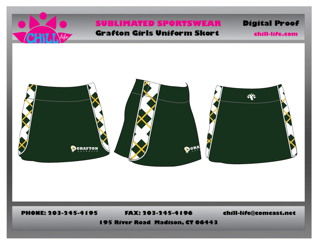 Grafton Lacrosse Girls Uniform Skort-BUNDLED SET