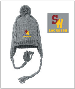 South Windsor Custom Embroidered Cabled Beanie with Pom