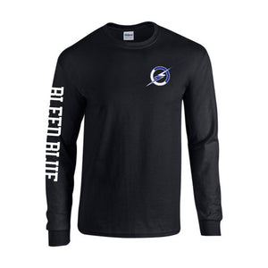 L7 BLEED BLUE Long Sleeve Cotton Tee-AVAILABLE SHIP DATE SEPTEMBER 28 -PRE ORDER NOW