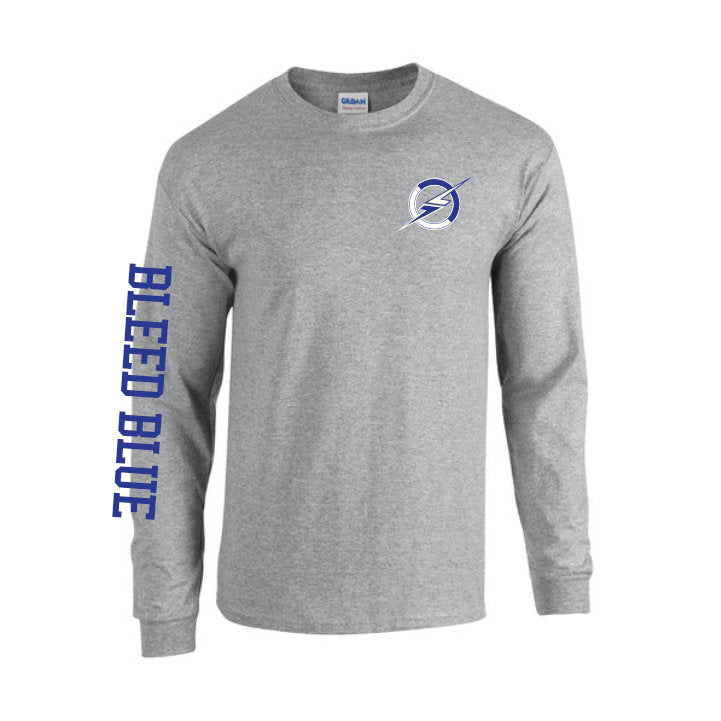 L7 BLEED BLUE Long Sleeve Cotton Tee-AVAILABLE SHIP DATE SEPTEMBER 28 -PRE ORDER NOW
