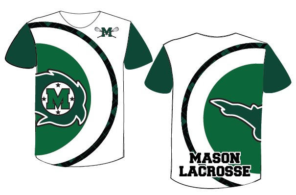 Mason Lacrosse Boy's/Men's Cut Custom Sublimated Short Sleeve Shooter